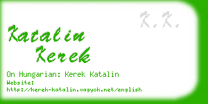 katalin kerek business card